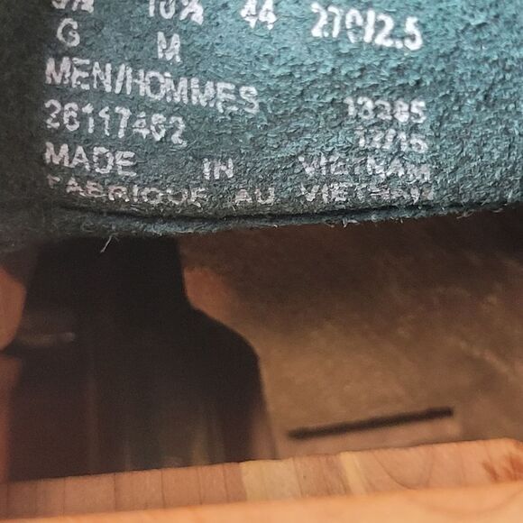 Clarks Trigenic Flex Mens Size 10.5 Teal Green Suede Vibram Soles 26117462 Good - Picture 8 of 11